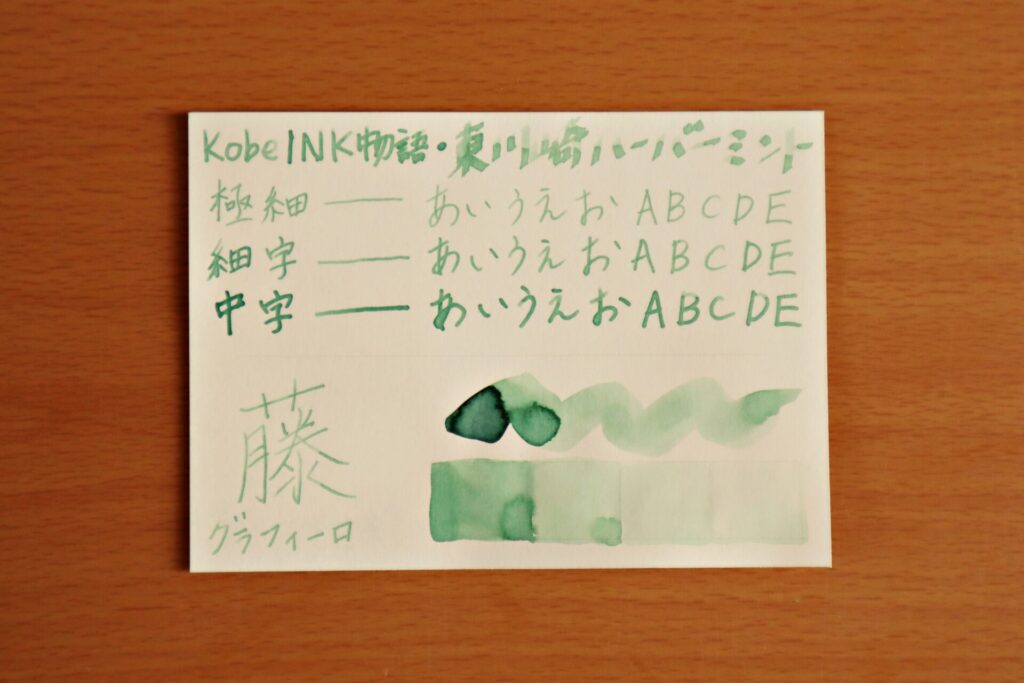 Kobe INK物語『東川崎ハーバーミント』で、グラフィーロに書いた様子