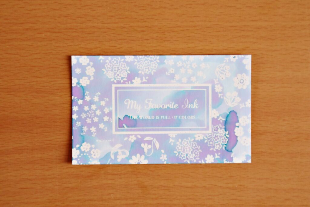 【Kobe INK物語・アリスの夢】のインクで塗った、ぬりたくりカード