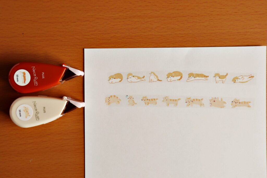 『ネコラッシュ』を使用した紙