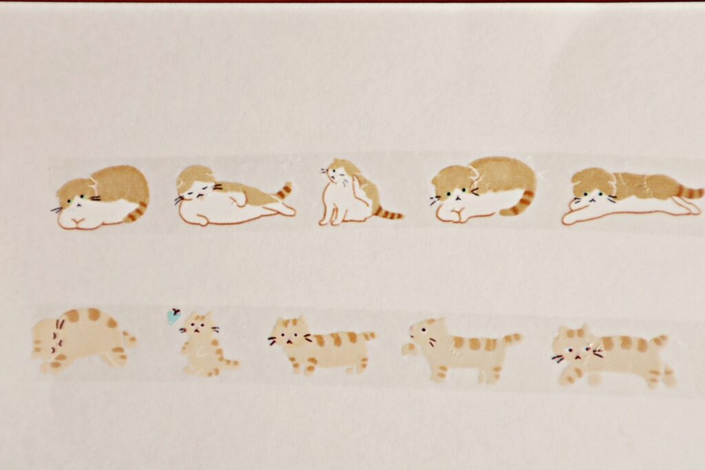 『ネコラッシュ』を使用した紙のアップ